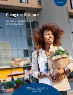 Going the Distance: Big Data on Urban Access to