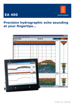 EA400 hydrographic single beam echo sounder