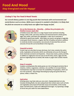 Food And Mood - USC Hospitality