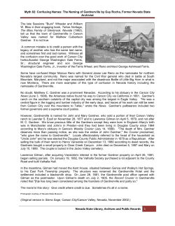 Confusing Names - Nevada State Library and Archives