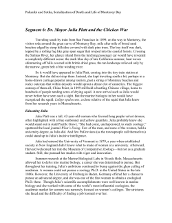 Segment 6: Dr. Mayor Julia Platt and the Chicken War