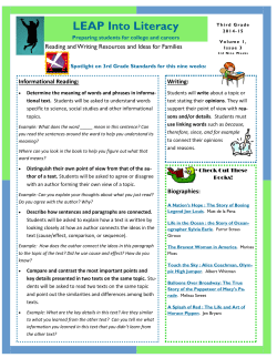 LEAP Into Literacy
