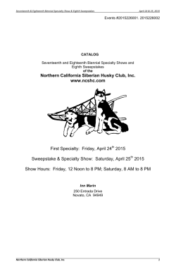 marked catalog - Northern California Siberian Husky Club