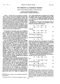 The chemistry of atmospheric bromine