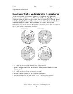 MapMaster Skills: Understanding Hemispheres