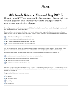8th Grade Science Blizzard Bag DAY 3