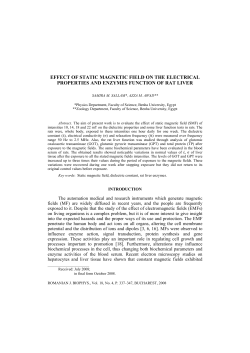 effect of static magnetic field on the electrical properties and