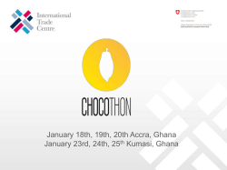 January 18th, 19th, 20th Accra, Ghana January 23rd, 24th, 25th