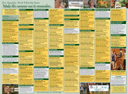 Check Out Our Summer 2017 Program Calendar!