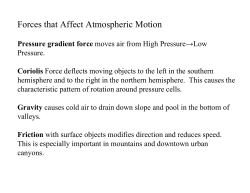 Atmospheric Pressure, Land and Sea Breeze