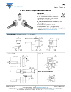 P9 9 mm Multi-Ganged Potentiometer