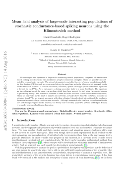 Mean field analysis of large-scale interacting populations of