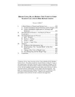 I. A Short History of Search and Seizure Law ...................... 438 A