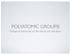 Polyatomic Groups.key