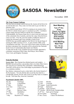 SASOSA Newsletter - Concorde Model Flying Club