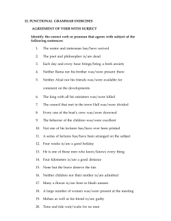 Lec 12- Functional Grammar