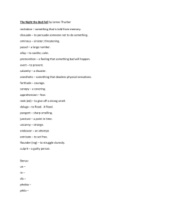 The Night the Bed Fell by James Thurber recitation – something that