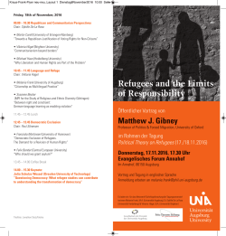 Friday, 18th of November, 2016 09.00 &ndash; 10.30 Republican and