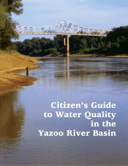 Citizen`s Guide to Water Quality in the Yazoo River Basin