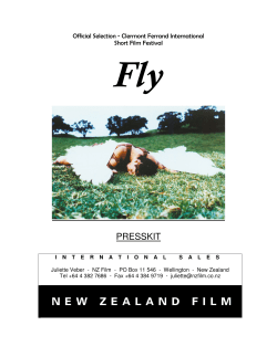FLY press kit - New Zealand Film Commission