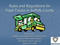 Rules and Regulations for Food Trucks in Suffolk County
