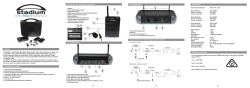 WLAPEL2 Wireless Microphone Manual