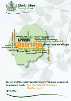 The Character of Elmbridge (An overview)