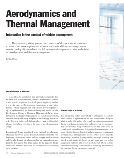 Aerodynamics and Thermal Management