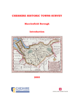 Macclesfield Archaeological Strategy