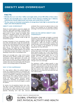 Obesity and Overweight - World Health Organization