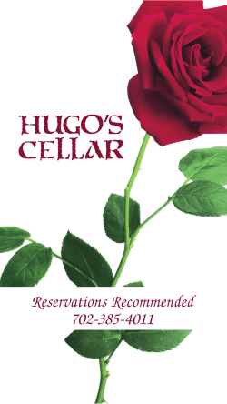 Menu - Hugo`s Cellar