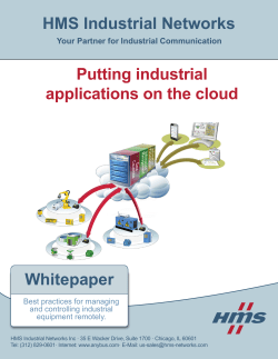 HMS Industrial Networks Whitepaper