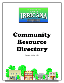 COMMUNITY RESOURCE DIR Revised January
