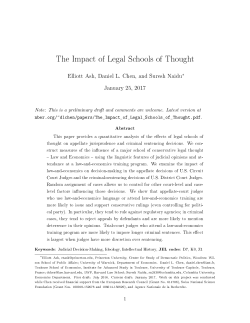 The Impact of Legal Schools of Thought