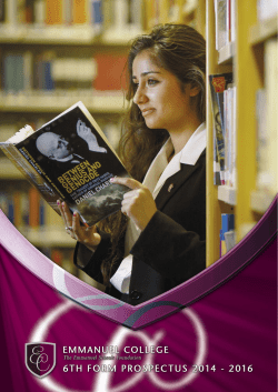 sixth from studies booklet 2014-2016.indd