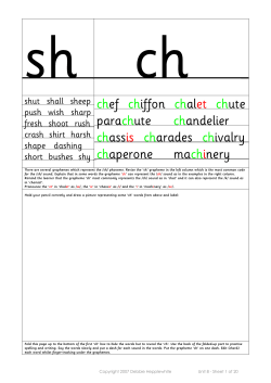 sh - Phonics International