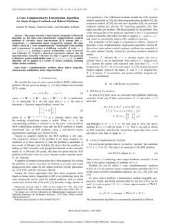 A cone complementary linearization algorithm for static output