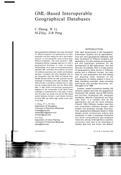 GML-Based Interoperable Geographical Databases