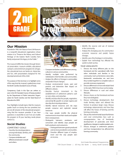 Educational Programming - Tobacco Farm Life Museum