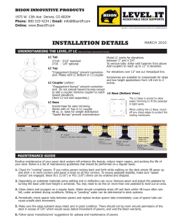 Bison Level.it Installation Instructions