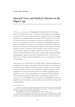 this PDF file - RBM: A Journal of Rare Books, Manuscripts