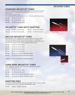 standard infusette® tubes infusette® tubes