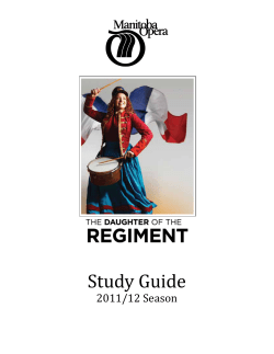 Study Guide - Manitoba Opera