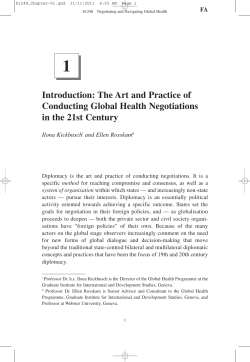 Introduction: The Art and Practice of Conducting Global Health