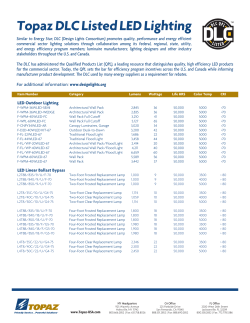 Topaz DLC Listed LED Lighting