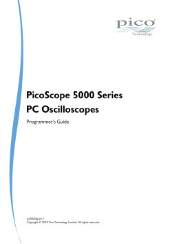 PicoScope 5000 Series Programmer`s Guide