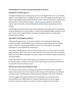 LLM SEO agencies