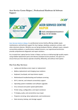 Laptop Not Turning On - Expert Solutions from Acer Service Centre Raipur